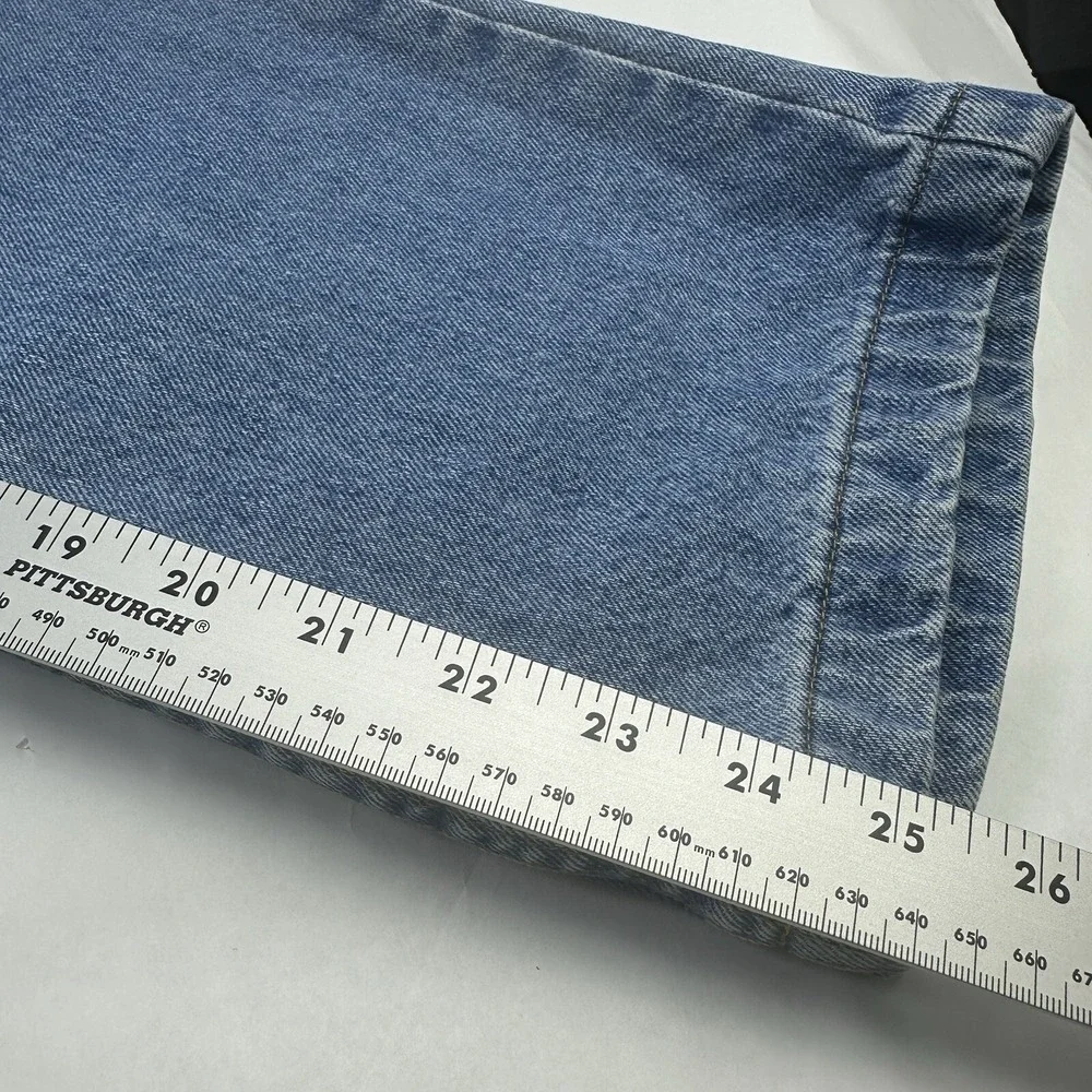 Zonz Wide Leg Skate Jeans Mens 25 Blue Vintage 90s Baggy High Rise Denim